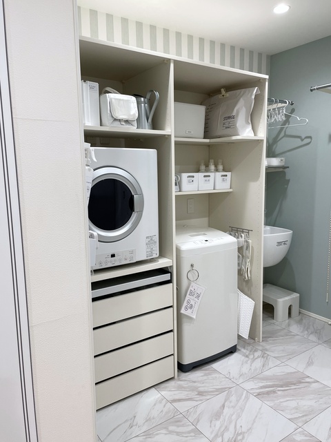 南海プライウッド大阪ショールームのランドリールーム